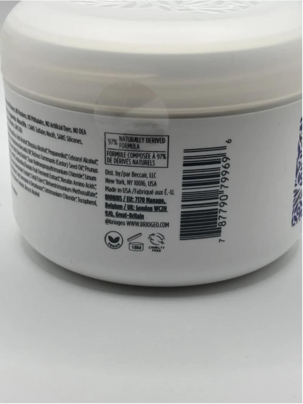 Curl Charisma Rice Amino Plus Avocado Hydrating & Defining Mask by Briogeo -8oz